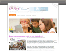Tablet Screenshot of onehopefortomorrow.org